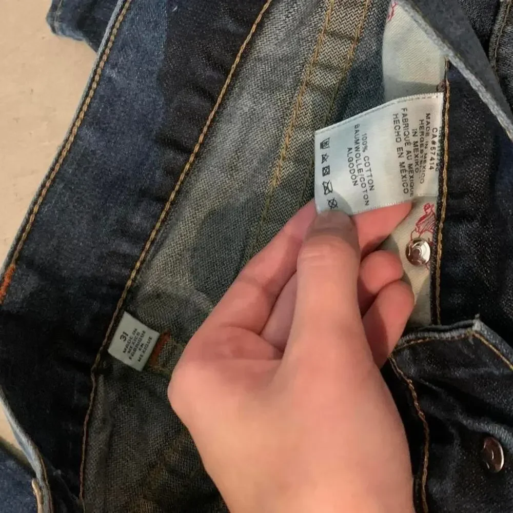 True religion mens dark wash